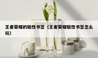 王者荣耀的磁性书签(王者荣耀磁性书签怎么玩)