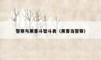 警察与黑客斗智斗勇（黑客当警察）