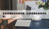 王者荣耀积木玩具介绍（王者荣耀乐高积木玩具）