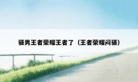 骚男王者荣耀王者了（王者荣耀闷骚）