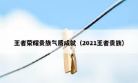 王者荣耀贵族气质成就（2021王者贵族）