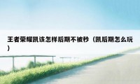 王者荣耀凯该怎样后期不被秒(凯后期怎么玩)