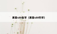 黑客s80鱼竿（黑客s80钓竿）