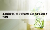 王者荣耀猴子能不能带冰痕之握(冰痕流猴子铭文)
