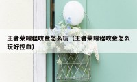 王者荣耀程咬金怎么玩(王者荣耀程咬金怎么玩好控血)