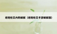 绝地枪王内购破解（绝地枪王手游破解版）