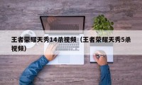王者荣耀天秀14杀视频（王者荣耀天秀5杀视频）
