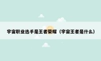 宇宙职业选手是王者荣耀（宇宙王者是什么）