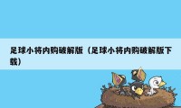 足球小将内购破解版（足球小将内购破解版下载）