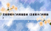 王者荣耀冷门的英雄是谁（王者里冷门的英雄）
