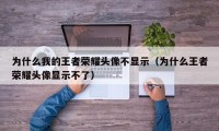 为什么我的王者荣耀头像不显示（为什么王者荣耀头像显示不了）