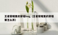 王者荣耀里的穿墙bug（王者荣耀里的穿墙要怎么弄）