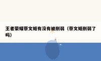 王者荣耀蔡文姬有没有被削弱（蔡文姬削弱了吗）
