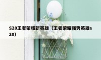 S20王者荣耀新英雄（王者荣耀强势英雄s20）
