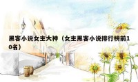 黑客小说女主大神（女主黑客小说排行榜前10名）