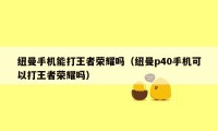 纽曼手机能打王者荣耀吗（纽曼p40手机可以打王者荣耀吗）