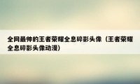 全网最帅的王者荣耀全息碎影头像（王者荣耀全息碎影头像动漫）