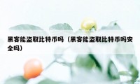 黑客能盗取比特币吗（黑客能盗取比特币吗安全吗）