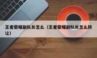 王者荣耀副队长怎么（王者荣耀副队长怎么转让）