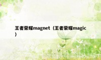 王者荣耀magnet（王者荣耀magic）