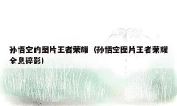孙悟空的图片王者荣耀（孙悟空图片王者荣耀全息碎影）