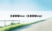 王者荣耀imac（王者荣耀imp）