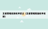王者荣耀皮肤机甲武士（王者荣耀英雄机甲皮肤）