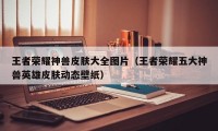王者荣耀神兽皮肤大全图片（王者荣耀五大神兽英雄皮肤动态壁纸）