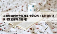 王者荣耀的点券能用支付宝买吗（支付宝可以支付王者荣耀点券吗）