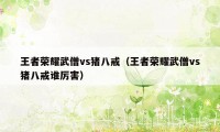 王者荣耀武僧vs猪八戒（王者荣耀武僧vs猪八戒谁厉害）