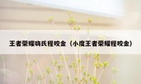王者荣耀嗨氏程咬金（小度王者荣耀程咬金）