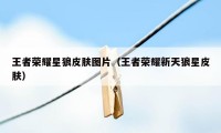 王者荣耀星狼皮肤图片(王者荣耀新天狼星皮肤)