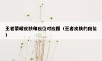 王者荣耀皮肤和段位对应图（王者皮肤的段位）