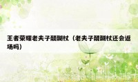 王者荣耀老夫子醍醐杖(老夫子醍醐杖还会返场吗)