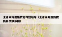 王者荣耀虞姬技能释放顺序（王者荣耀虞姬技能释放顺序图）